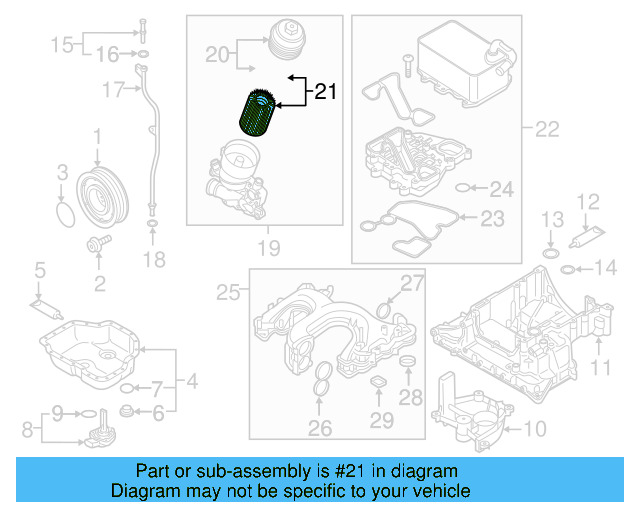 Oil Filter 059-198-405 - View 7