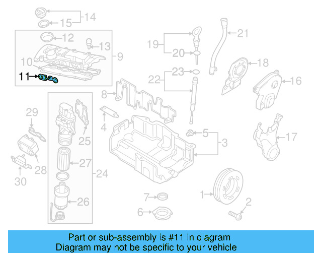 Valve Cover Seal 06F-103-483-E - View 25