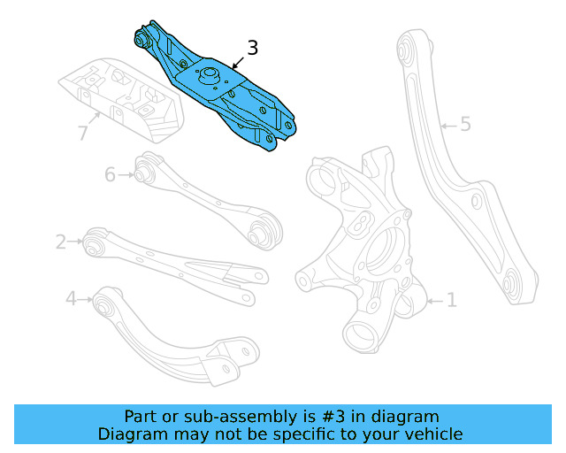 Lower Control Arm 1EA-505-311-E - View 2