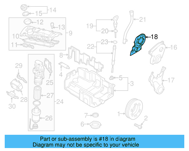 Inner Timing Cover 06D-109-145-D - View 13