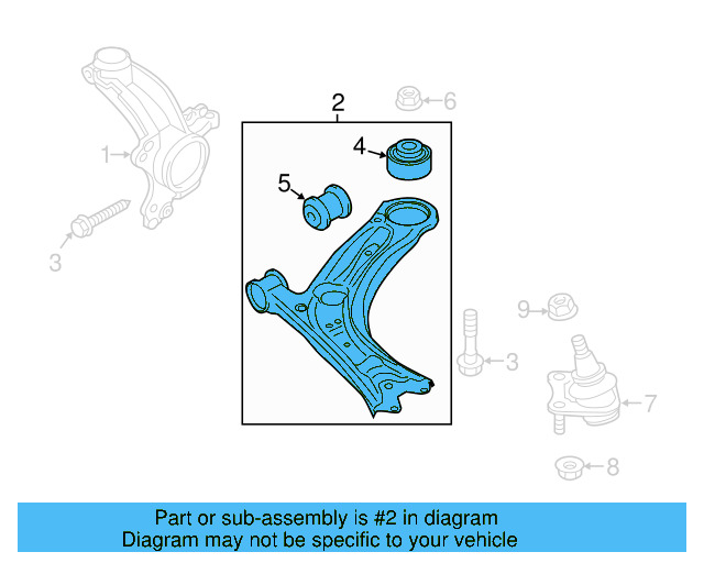 Lower Control Arm 561-407-151-C - View 6