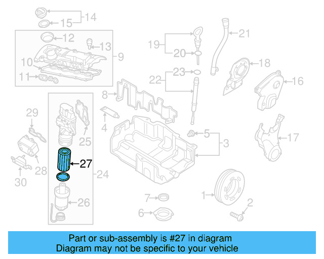 Oil Filter 06D-115-562 - View 45