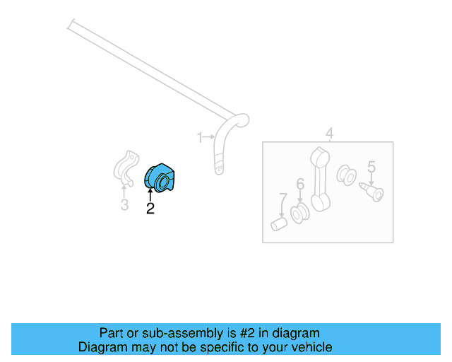 Stabilizer Bar Bushing 1J0-411-314-T - View 7