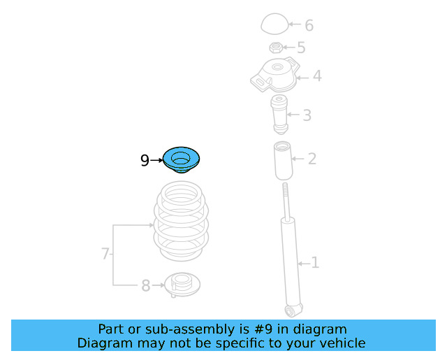 Spring Upper Insulator 1EA-512-149