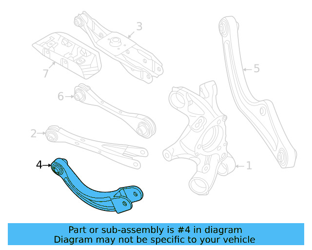 Ft Upper Control Arm 1EA-505-323-B
