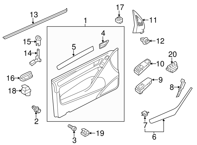 Trim Molding 5K3-867-439-A-EL5