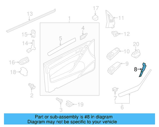 Pull Handle 5K3-868-713-A-81U - View 7