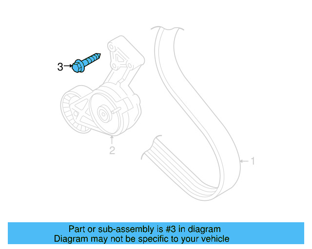 Belt Tensioner Bolt N-102-683-04 - View 14