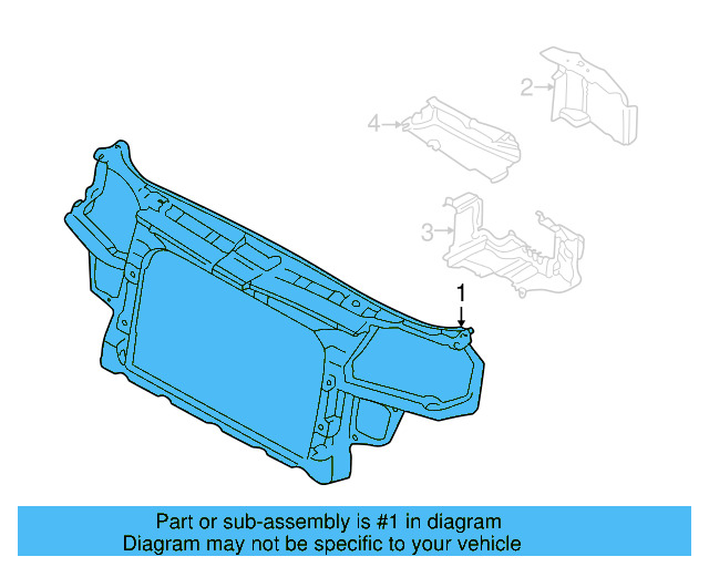 Radiator Support 1J0-805-588-T - View 9