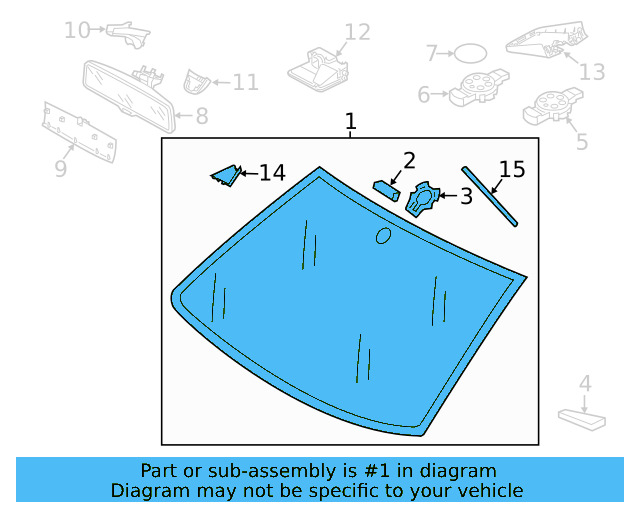 Windshield 5GM-845-011-AA-NVB - View 7