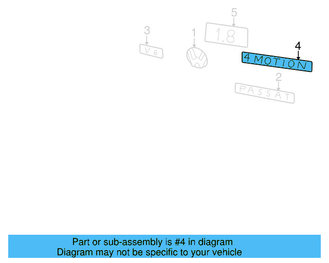Emblem 3B5-853-630-FDY - View 9