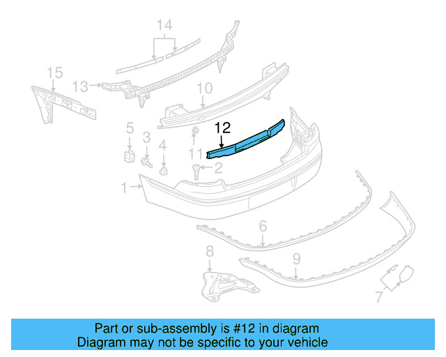 Energy Absorber 3D0-807-251-B - View 3