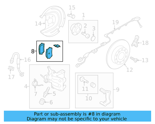 Brake Pads Rear 7N0-698-451-A - View 28
