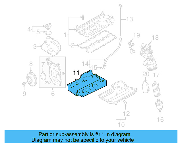 Engine Oil Pan 07K-103-603-B - View 3