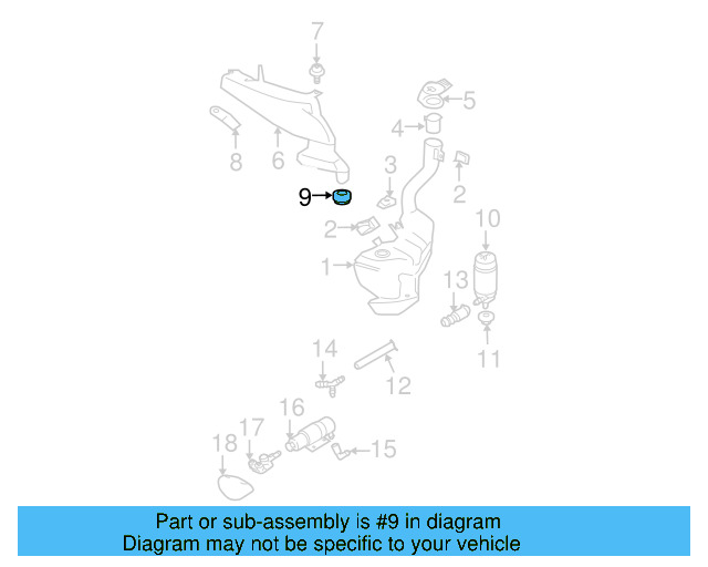 Container Gasket 1C0-955-489 - View 3