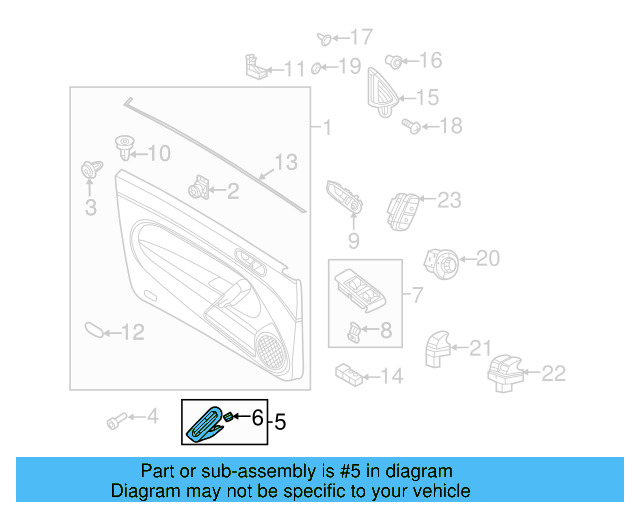 Handle Cover 5C5-868-040-B-YML - View 10