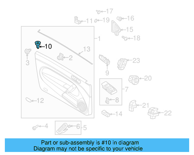 Escutcheon 5C5-919-242-9B9 - View 8
