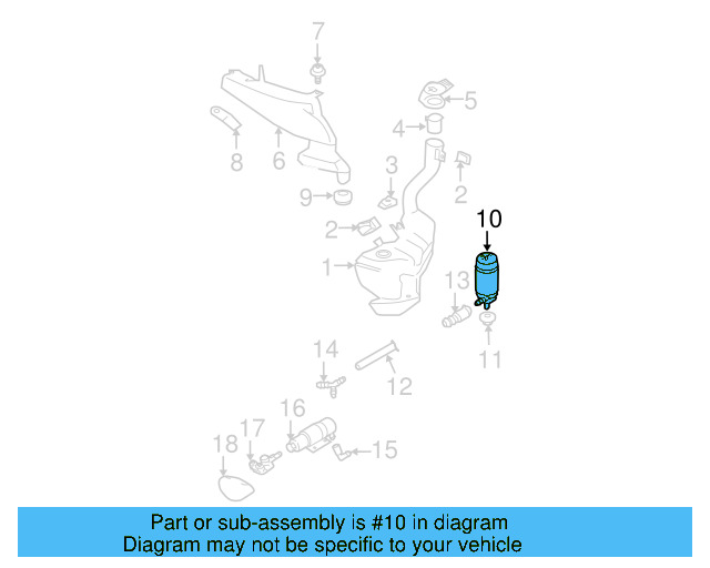 Washer Pump 3B7-955-681 - View 20