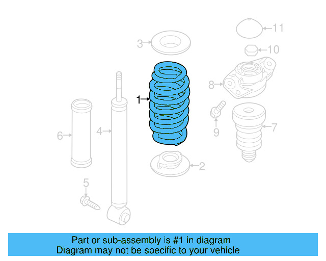 Coil Spring 1K0-511-115-BF