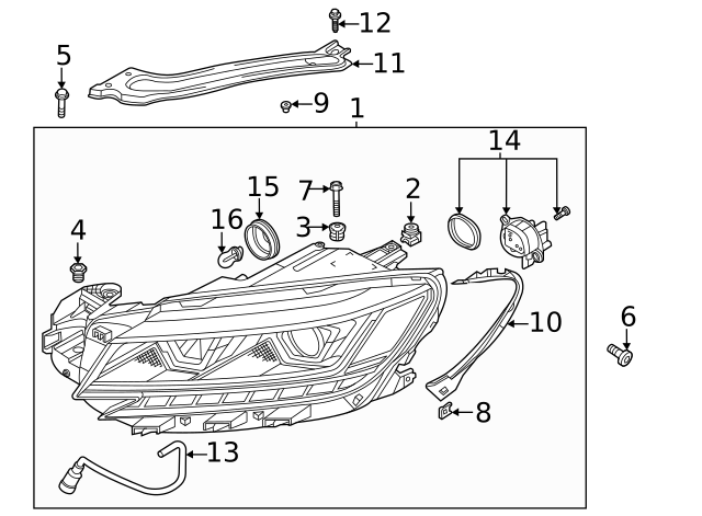 Headlamp Assembly U WHT-006-406 - View 21