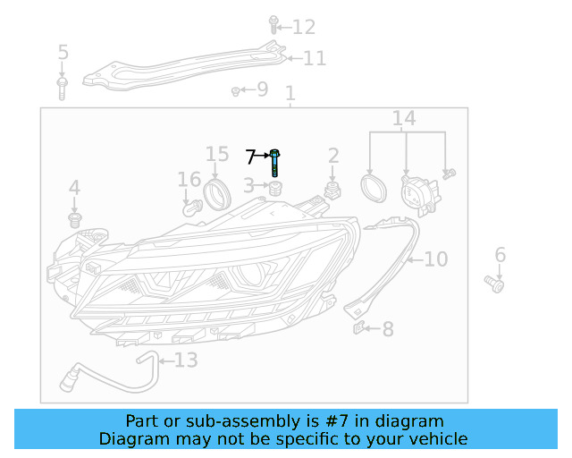 Headlamp Mount Bolt N-911-776-02 - View 4