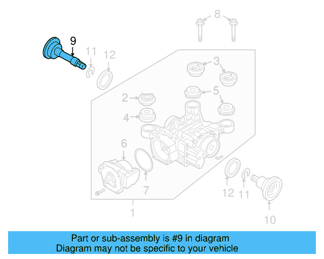 Stub Shaft 01Z-525-356 - View 7