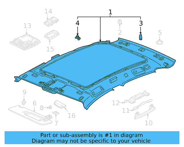 Headliner 11K-867-501-C-6PS - View 3