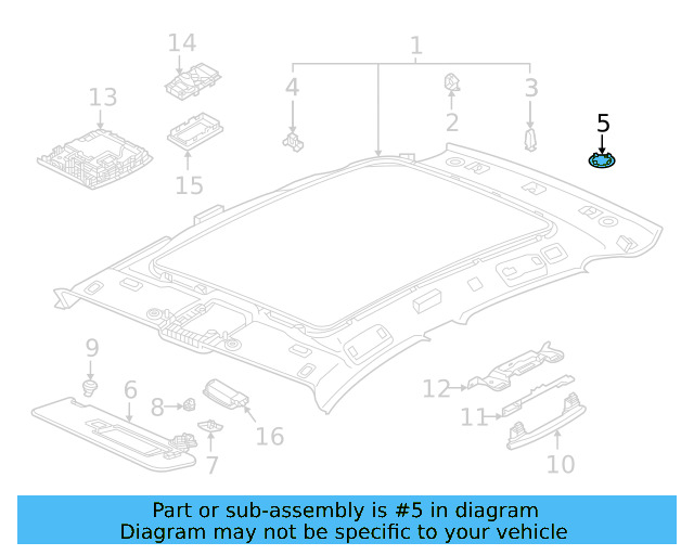 Headliner Plug 11A-829-419-4PK - View 7