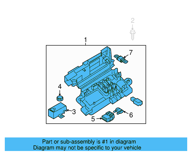 Fuse & Relay Box 3C0-937-548 - View 6