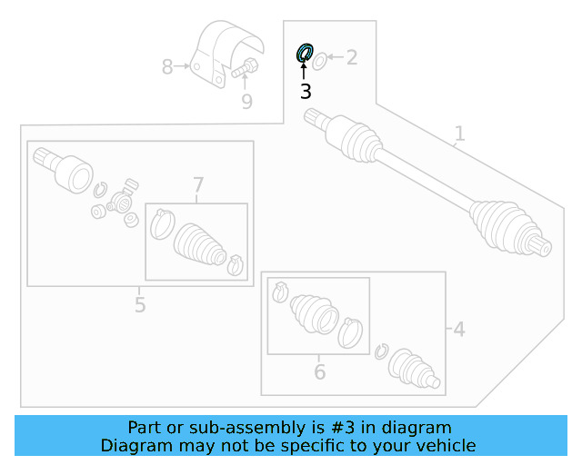 Axle Assembly Lock Ring 7E0-407-297 - View 16