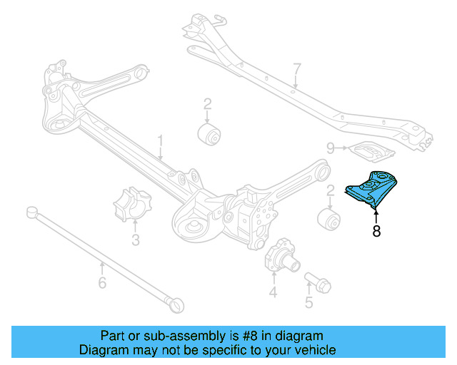 Mounting Bracket 5C0-501-545-B - View 3