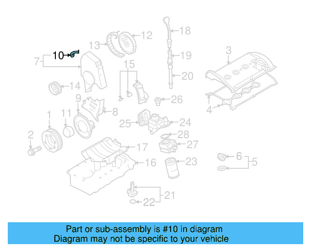 Timing Cover Clip 048-109-150 - View 5