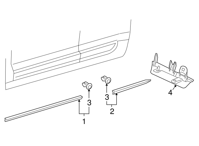 Rocker Molding 3D7-854-633-6W8