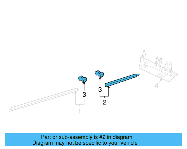 Rocker Molding 3D7-854-634-6W8 - View 3
