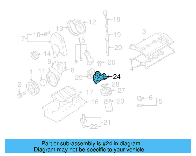 Engine Oil Cooler Bracket 06A-115-405-BS - View 8