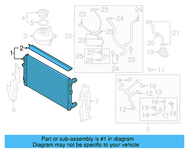 Radiator 5C0-121-251-L - View 19