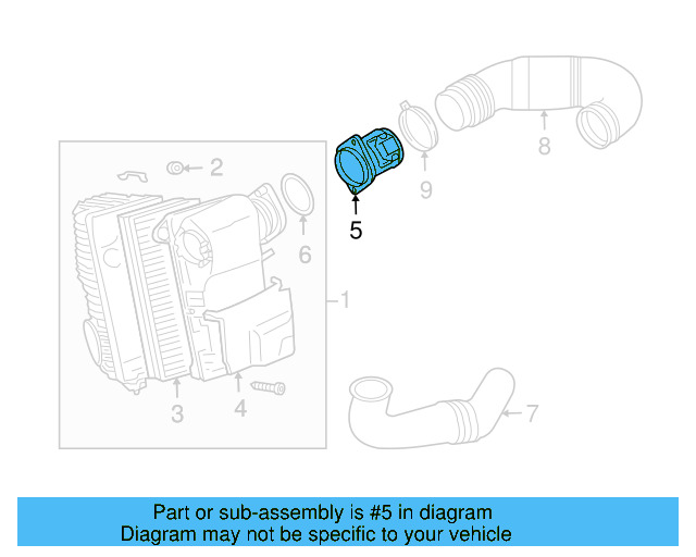 Mass Air Flow Sensor 07D-906-461 - View 19