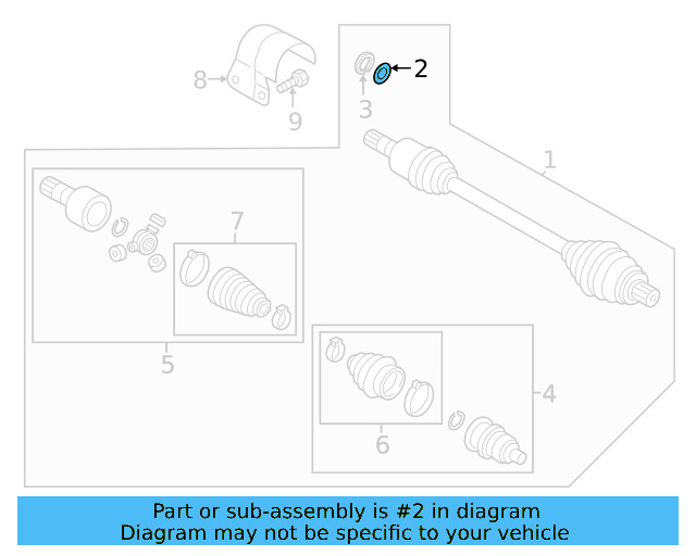 Cv Axle Shaft O 01M-323-255 - View 9