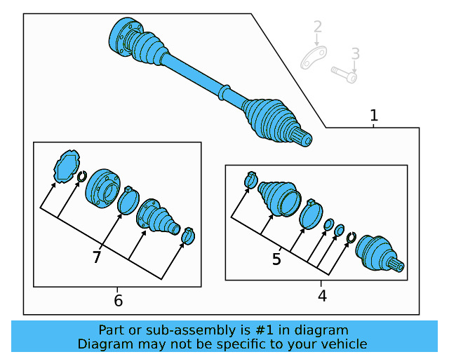 Axle Assembly 3QF-501-203-A - View 3