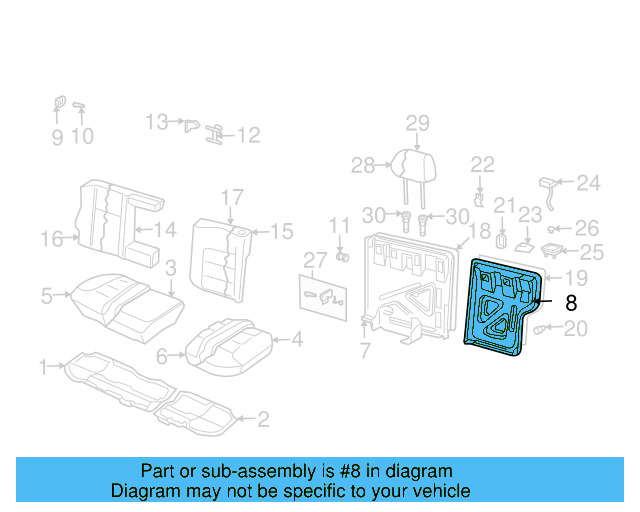 Headrest Guide 1J0-881-920-E-71N