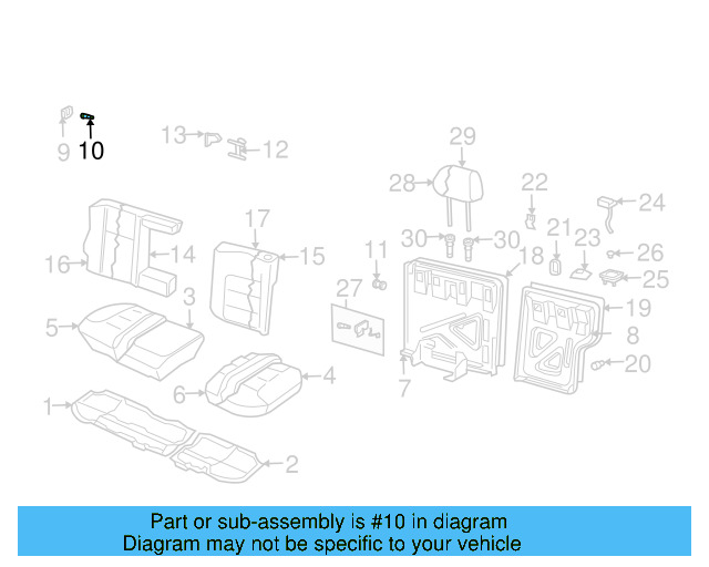 Seat Back Frame 1J0-885-502-AS - View 13