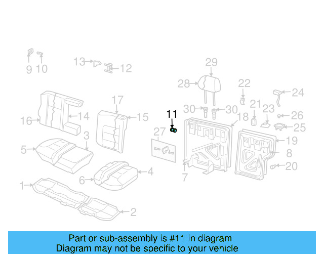 Seat Back Frame 1J0-885-501-AR - View 18