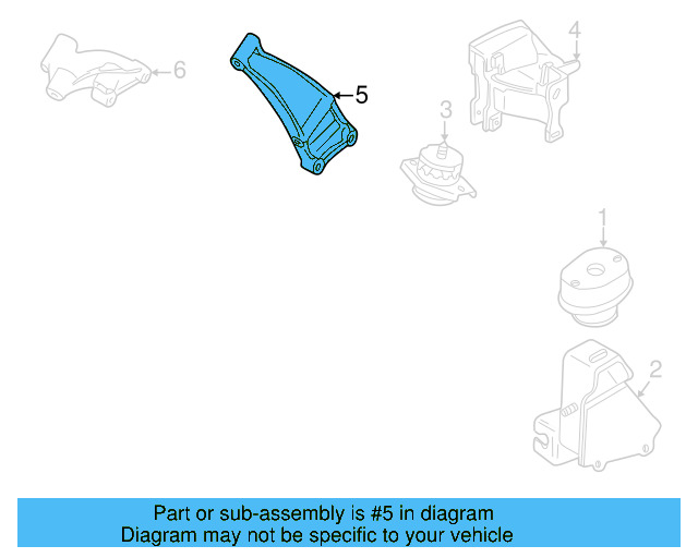 Rear Bracket Bracket 02G-409-905 - View 3