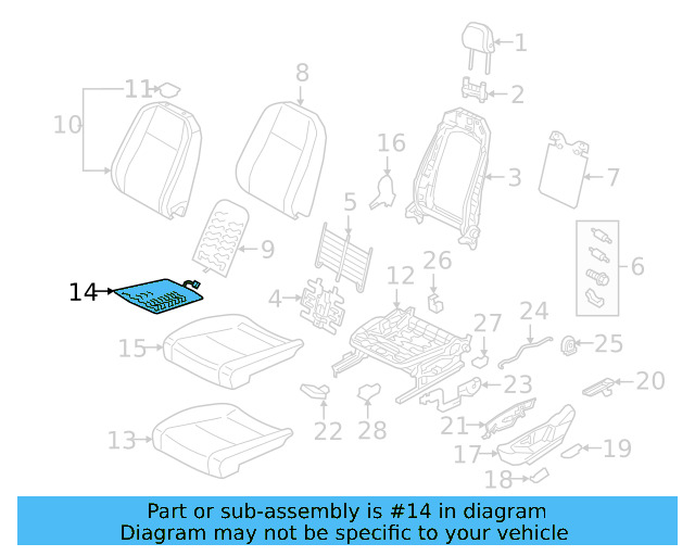 Seat Cushion Heater 3CN-963-556-G