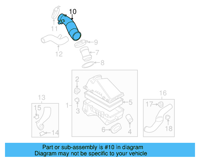 Connector Pipe 1C0-129-684-BE - View 15