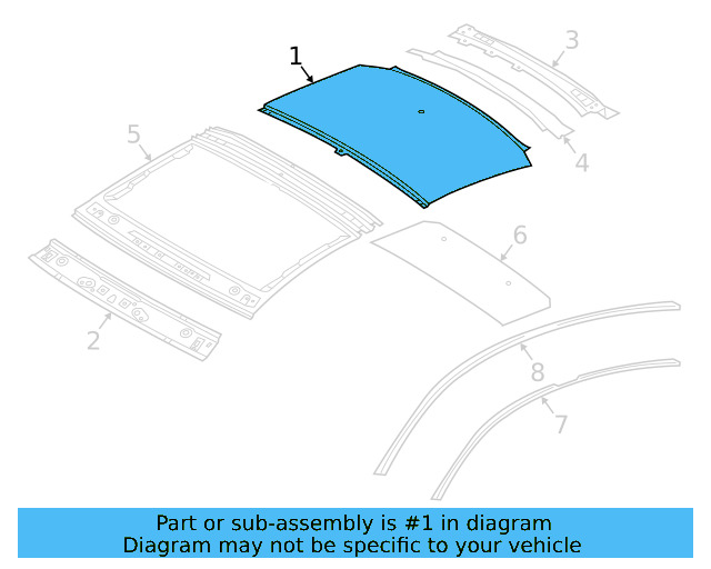 Roof Panel 3G8-817-111-B