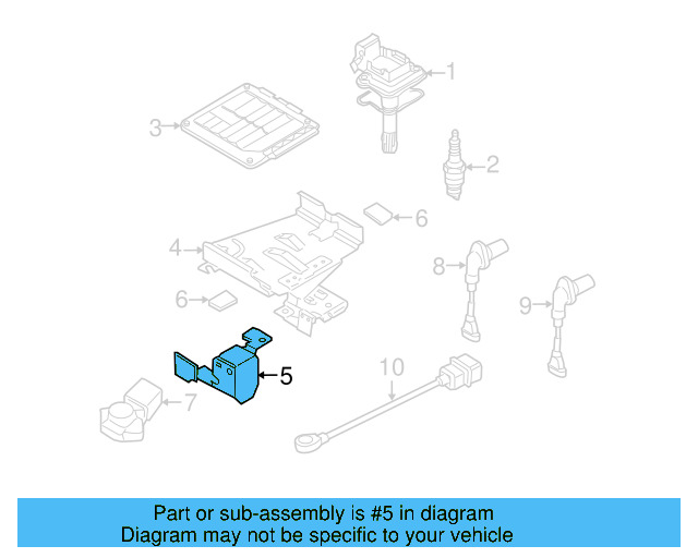 Engine Control Module (ECM) Bracket 1K1-906-214-B - View 12