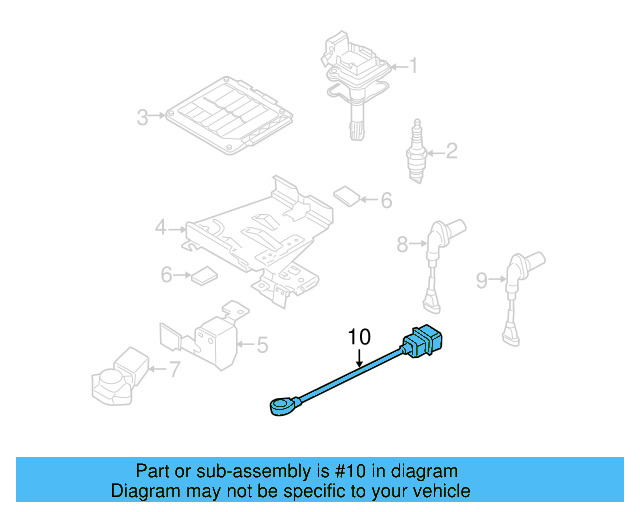 Ignition Knock (Detonation) Sensor 07K-905-377-E - View 10