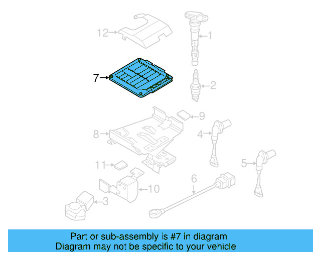 Engine Control Module (ECM) 07K-906-055-Q