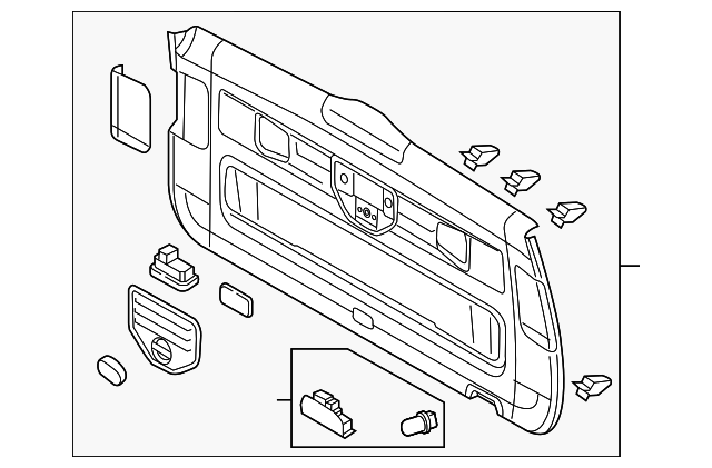 Upper Center Pillar Trim Clip 4B0-867-276-A - View 84
